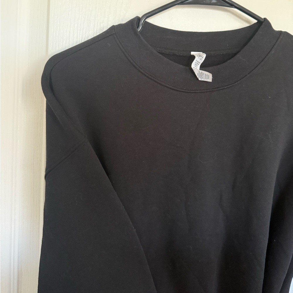 Alo Yoga Cityscape Sweatshirt Dress in Black - Picture 6 of 11